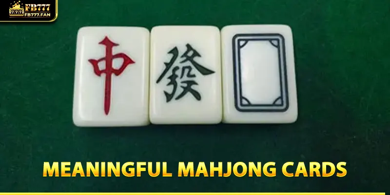 Meaningful mahjong cards